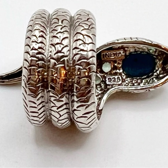 🎃Nicky Butler 925 Sterling Silver Turquoise SNAKE Coiled Ring Brand New Unique - Picture 12 of 12